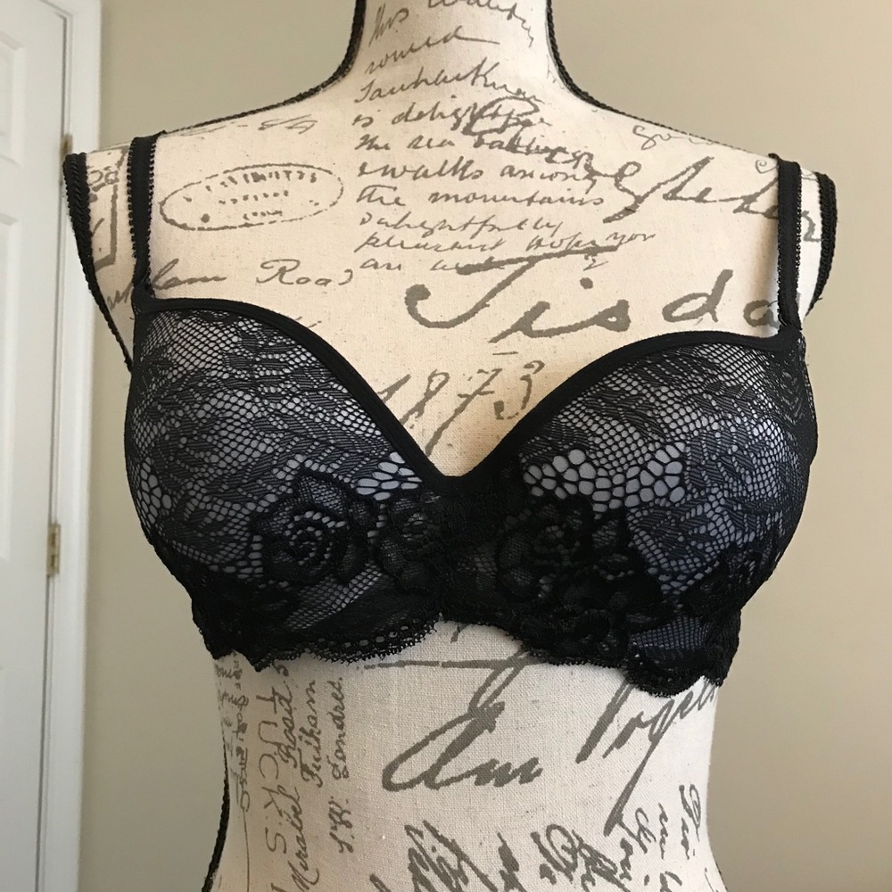Sophie B Grey 34C Lace Bra